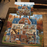 Herbst Retro Villa Puzzle 1000 Stücke